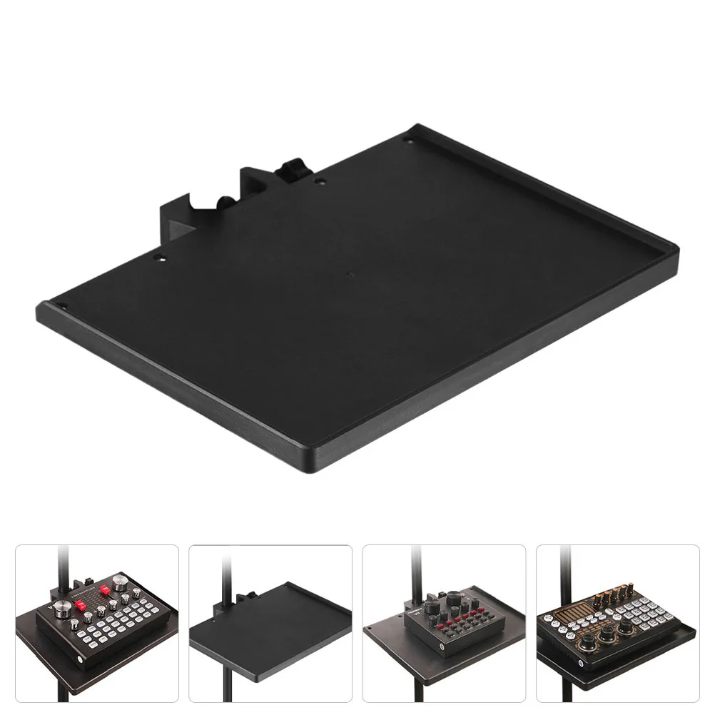 

2Pcs Mic Sound Card Tray Stable Microphone Stand Holder for Podcast Streaming Lectures Mic Sound Card Tray Microphone Stand