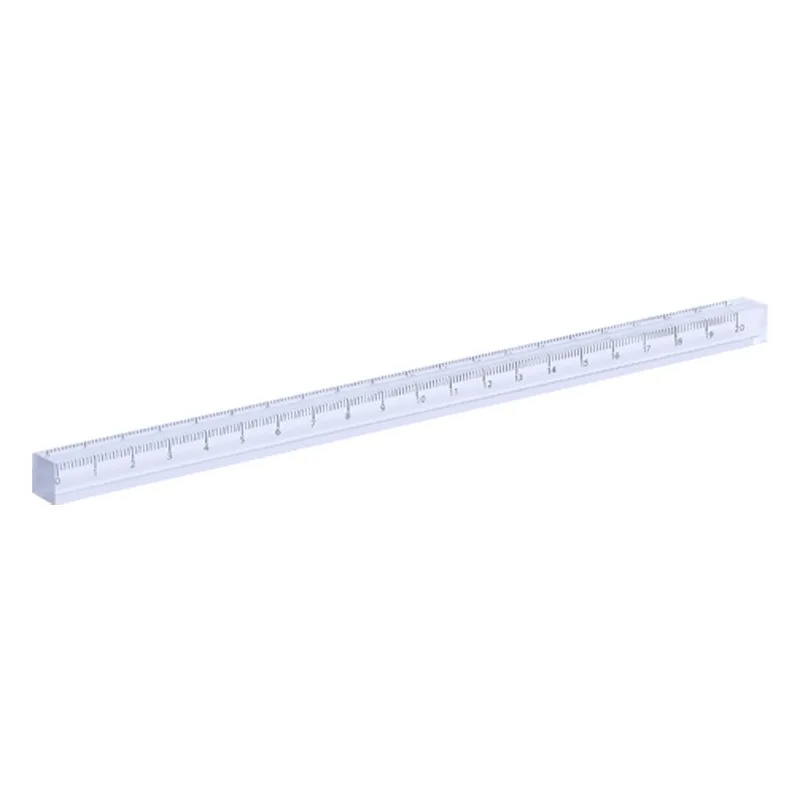 Transparent and Simple Acrylic Ruler Cubic Acrylic Straight Ruler Student Drawing and Measuring Ruler