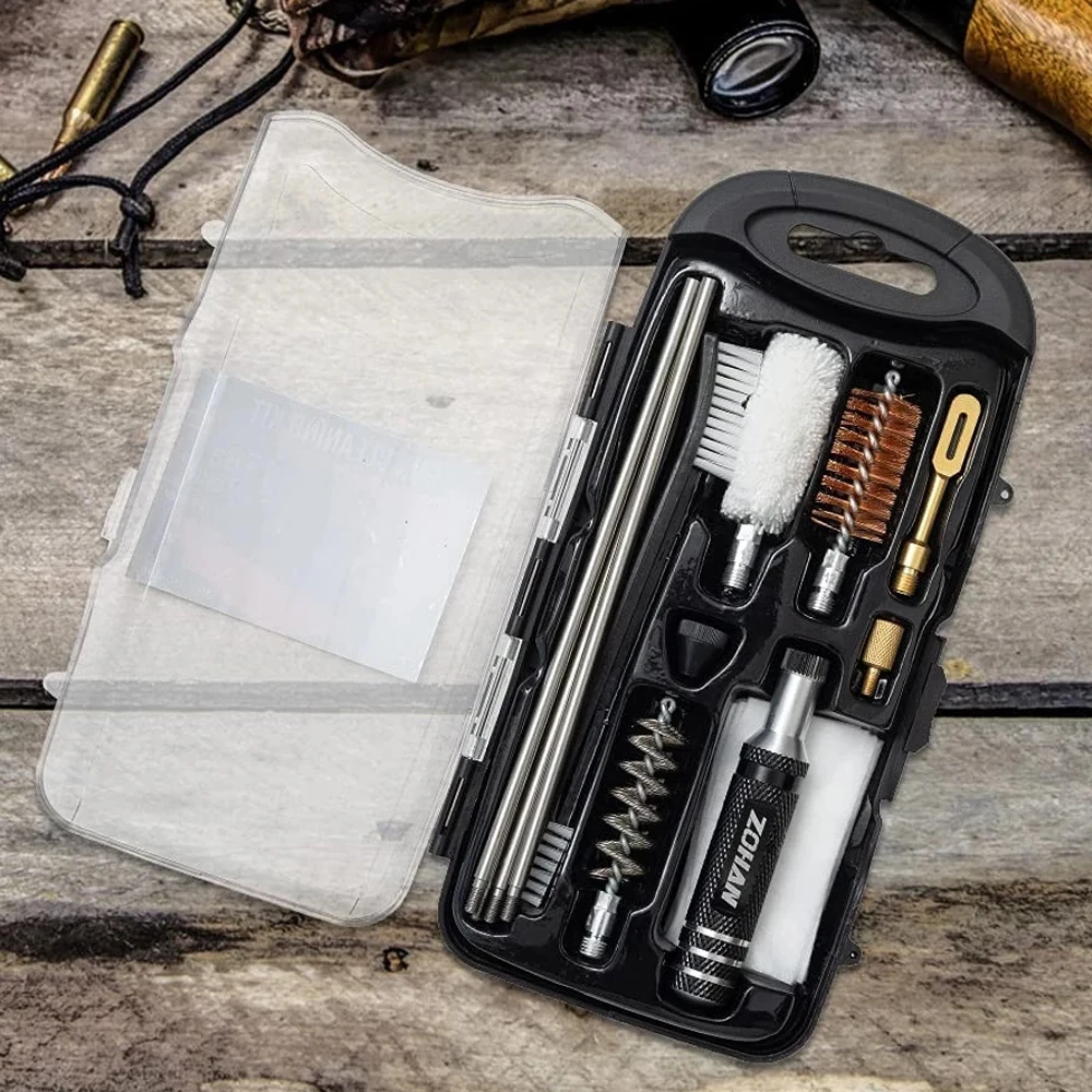 ZOHAN Gun Cleaning Kit for 12 Gauge Shotgun Cleaning Kit Universal Cleaner Supplies with Portable Hunting Gun Cleaning Brush