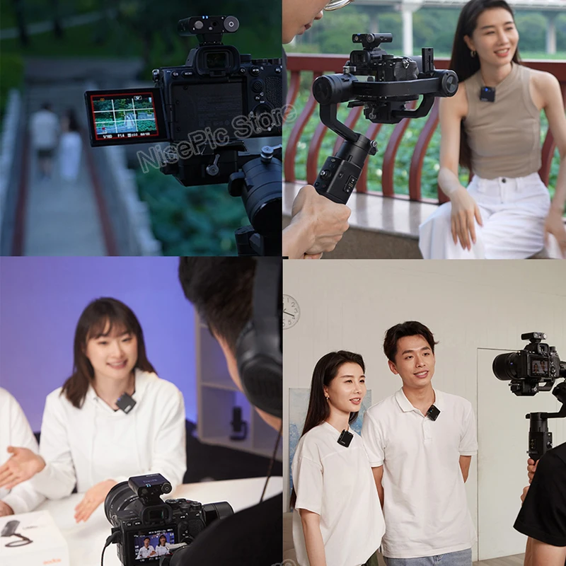 Godox Virso 2.4G UHF Compact Wireless Microphone Lavalier Lapel Mic Portable Audio Video Recording for Cameras Phone Tablets