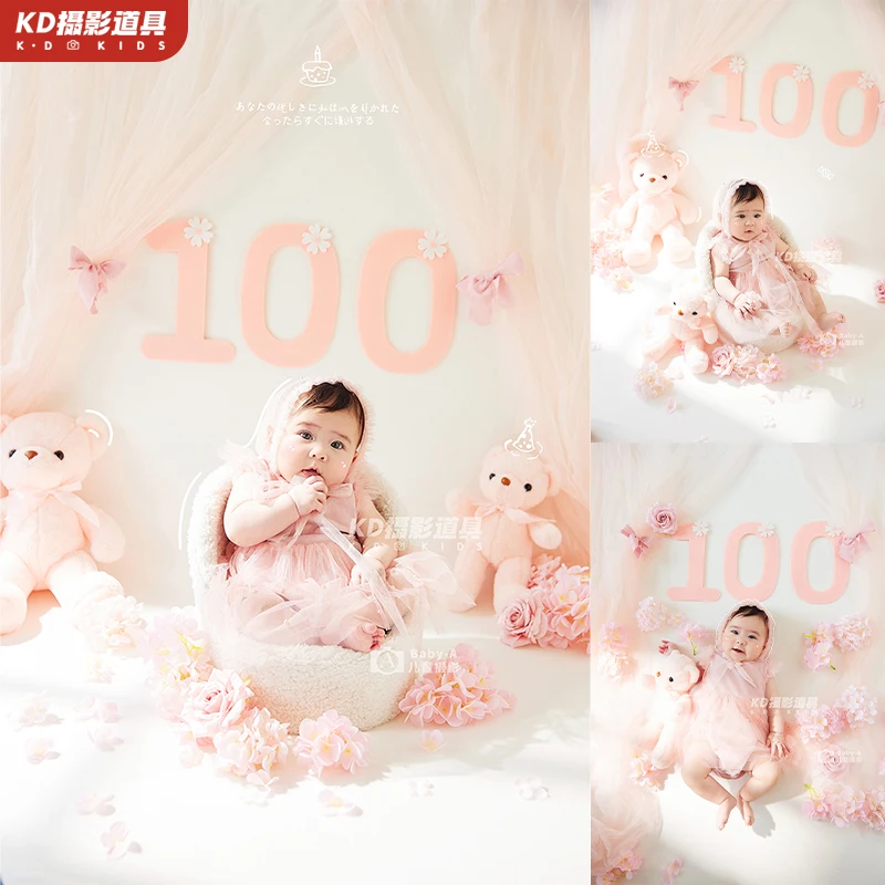 

Childrens Photography Clothing Baby Hundred Day Photo Clothing Props Baby Photo Props Year Old Photo Theme Set 신생아