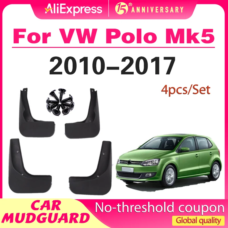 

for Volkswagen VW Polo Mk5 2010 2011 2012 2013 2014 2015 2016 2017 6R 6C 61 Mud Flaps Splash Guards Flap Mudguards Fender Parts