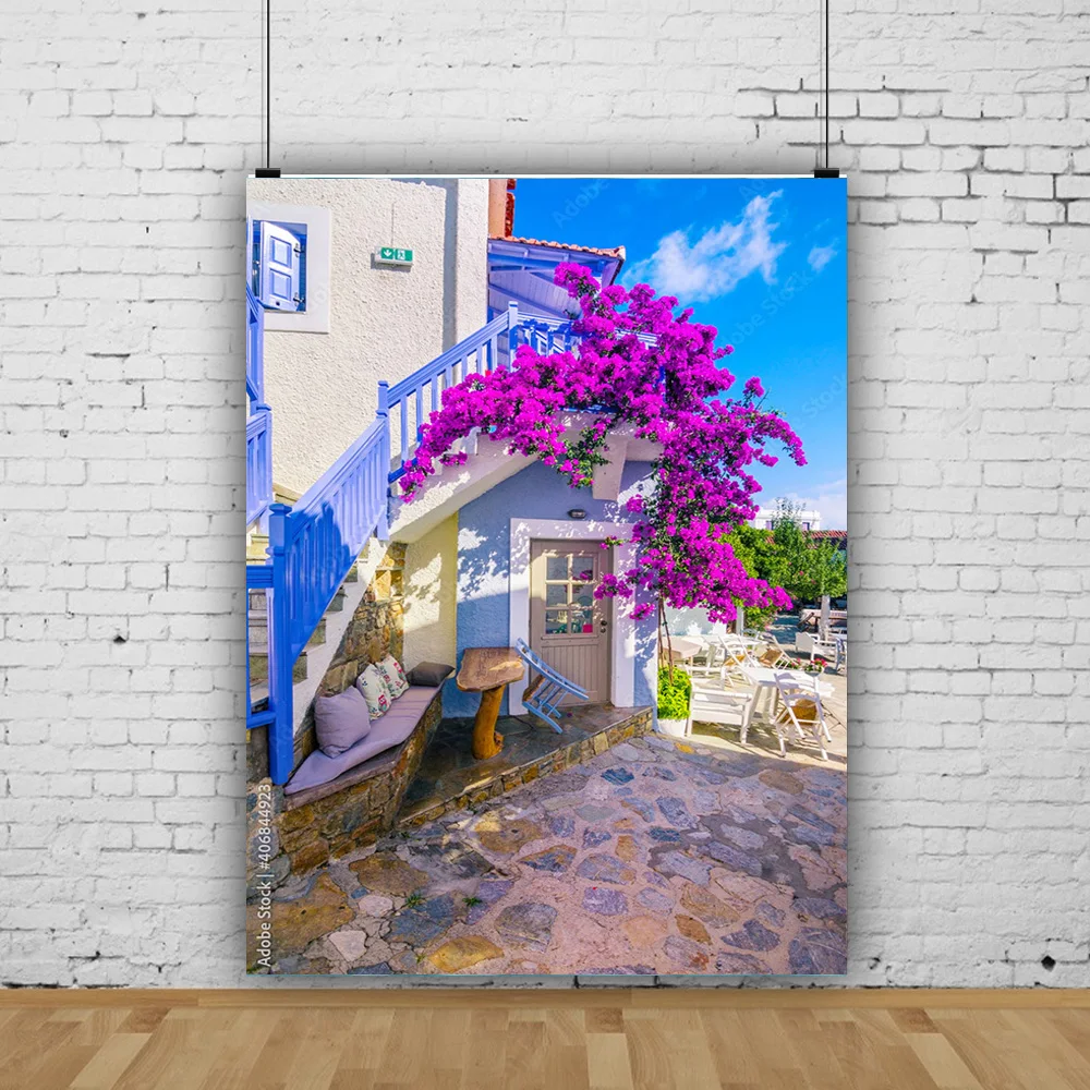 

SHUOZHIKE Old Town Street View Scenery Photography Backdrops Art Fabric Props Travel Portrait Photo Backgrounds Studio ST-03