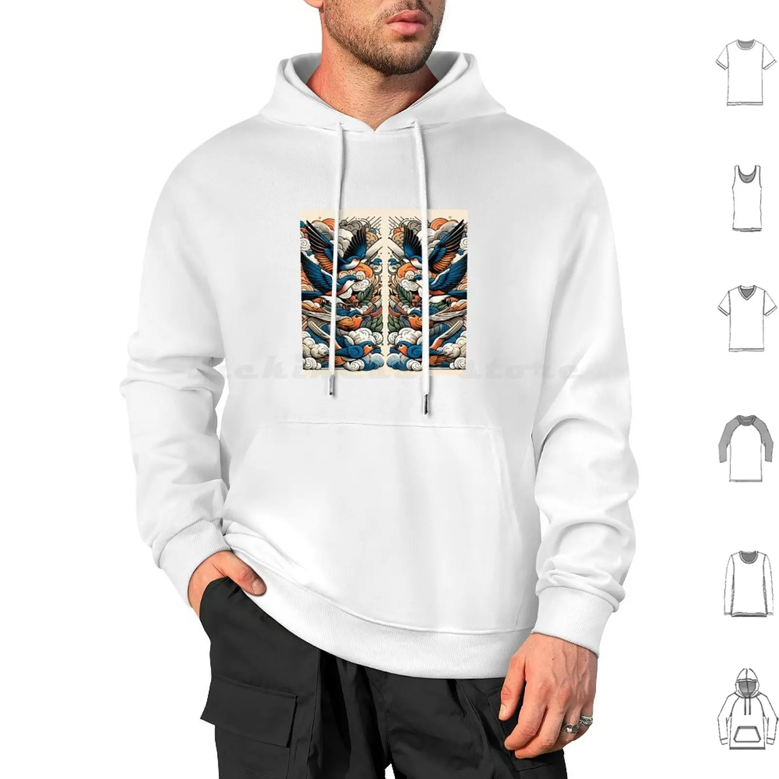 Copy Of Design Of Birds Hoodies Long Sleeve Design Of Birds