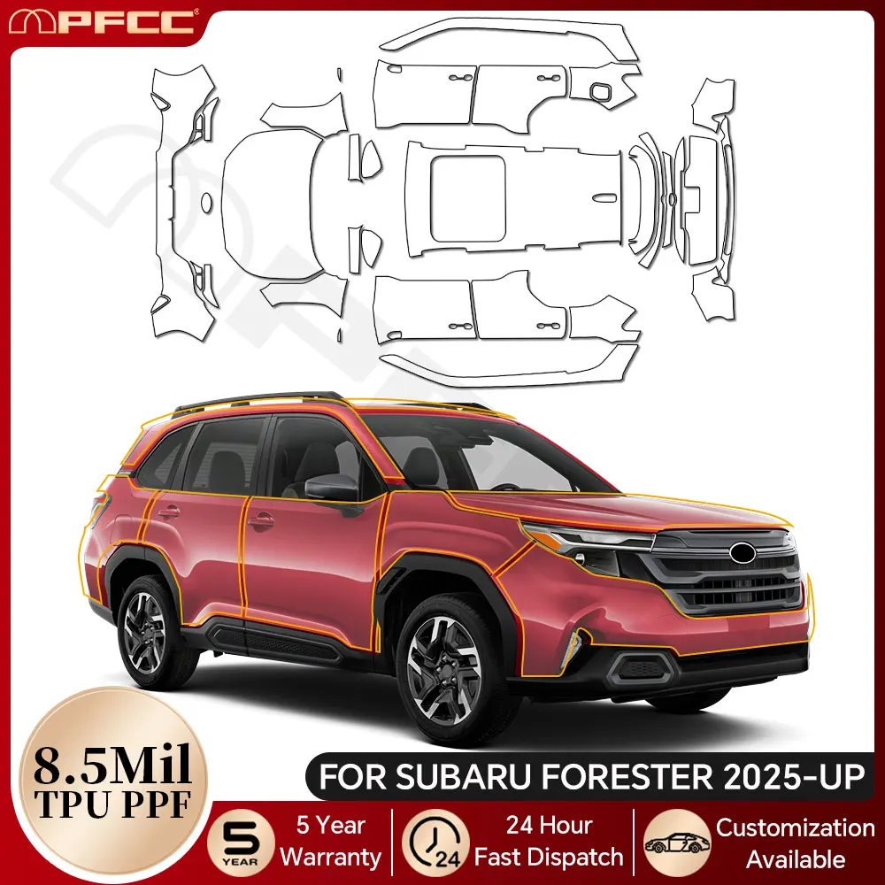 

TPU Paint Protection Film For Subaru Forester 2025-UP Car Body Pre-cut Clear PPF Invisible Anti-scratch Resistant Self-adhesive