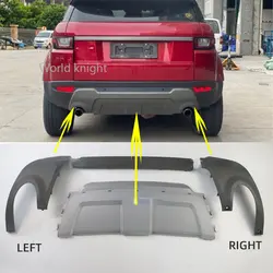 Rear Bumper Insert Exhaust Tube Cover For Range Rover Evoque Prestige Base Model 2012-2019
