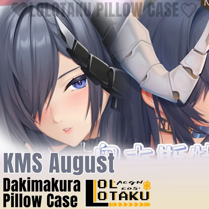 

KMS August Von Parseval Dakimakura Azur Lane Game Sexy Pillowcase Hugging Full Body Pillow Case Cushion Cover Home Bedding Decor
