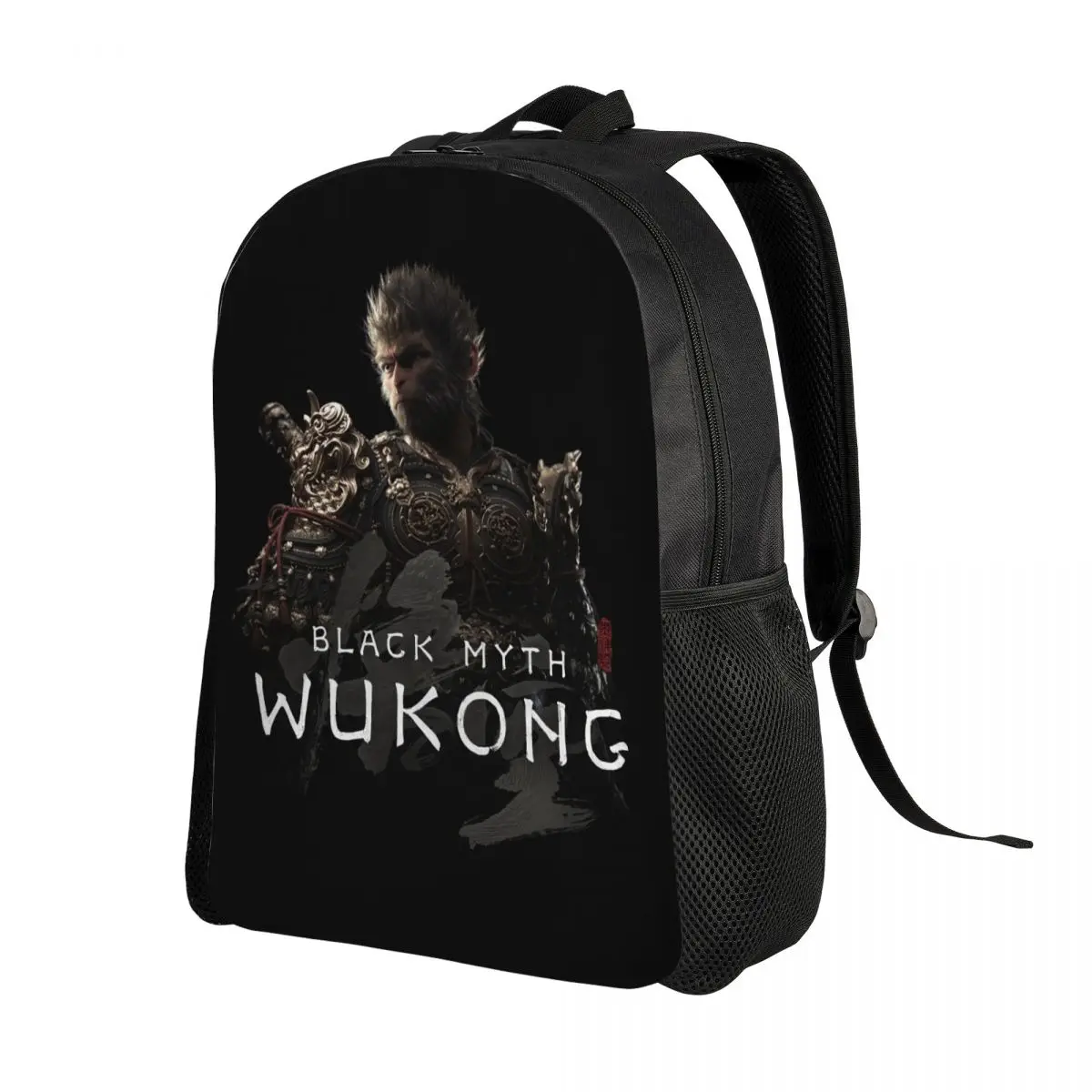 Custom Monkey King Wukong Myth And Folklore Backpacks for Women Men Waterproof College School Video Game Lover Bag Print Bookbag