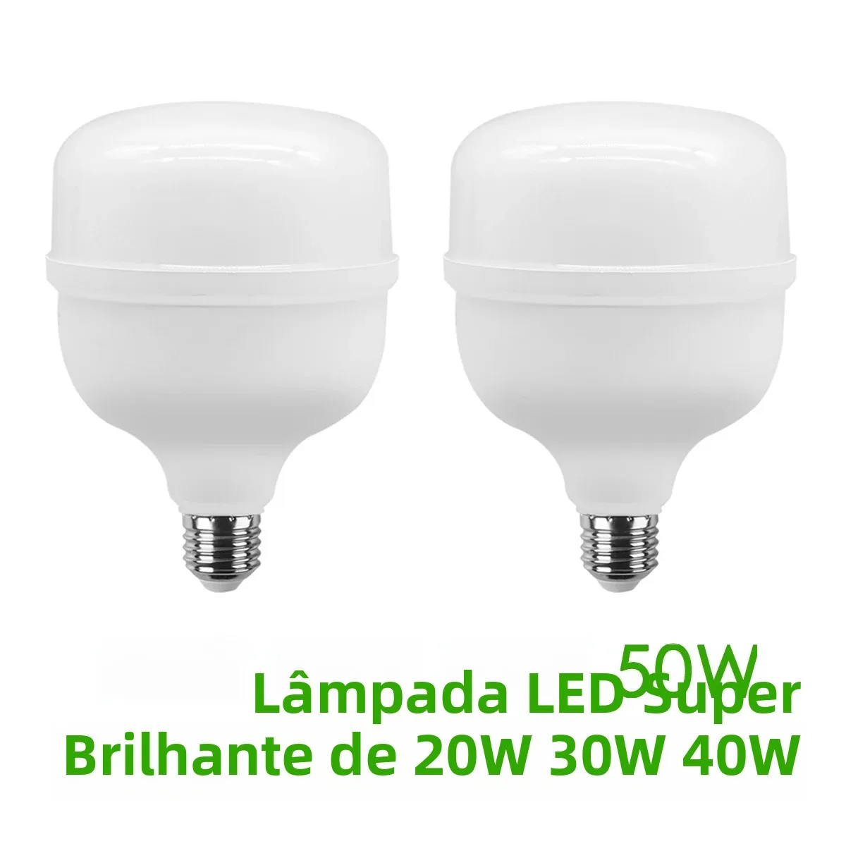 1-5 peças Lâmpadas LED Super Brilhantes 50W 40W 30W 20W 9W E27 265V 85V para Sala de Estar e Casa, Luz Branca Quente e Fria