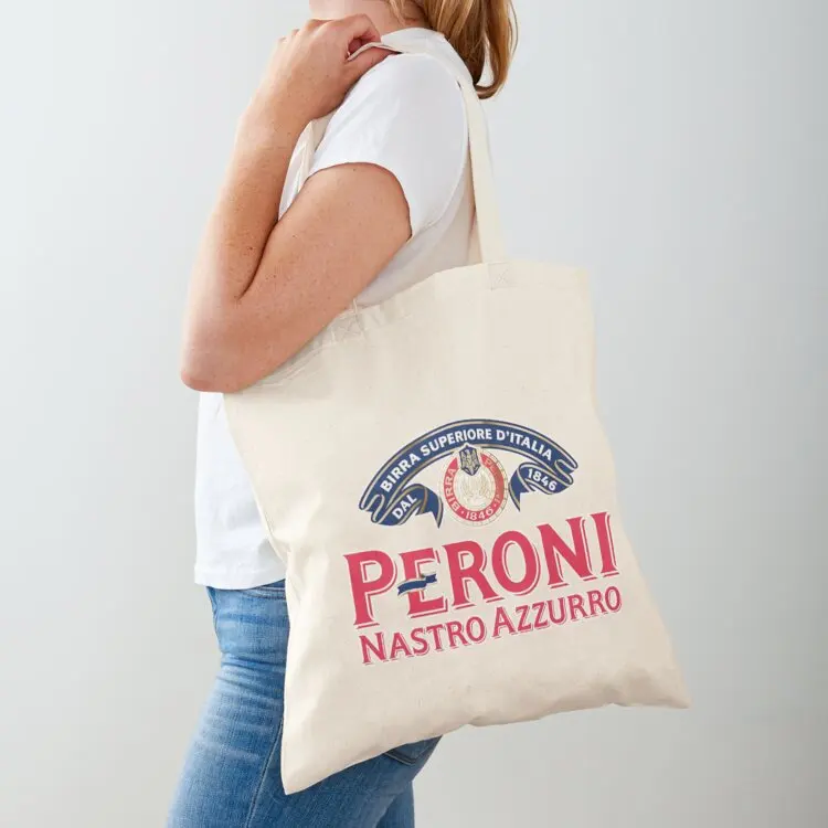 

Bestselling Peroni Beer Logo Tote Bag tote bag men bag for beach Shopping bags reusable shopping