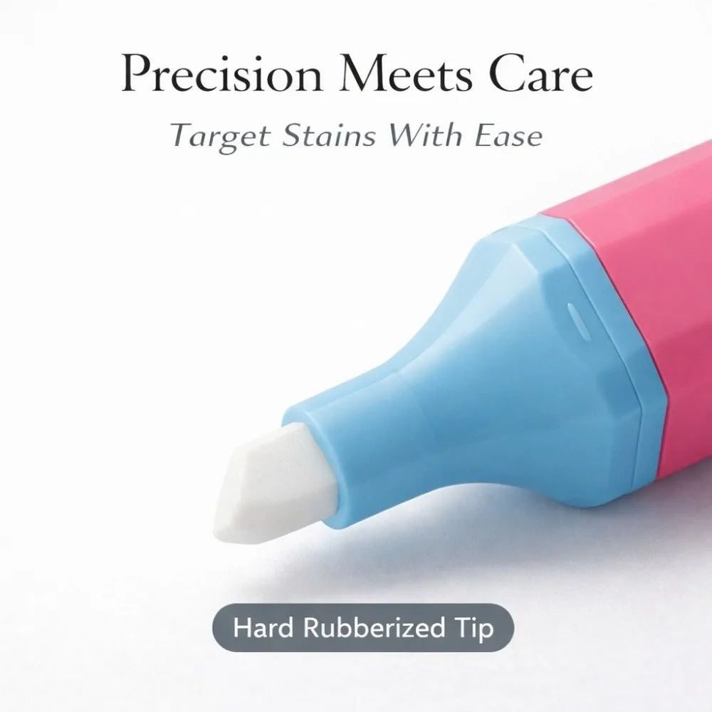 Portable 12ml Stain Remover Pen Double Head Instant Portable Stain Remover with Brush Head Washing-free Spot Cleaner Pen Travel