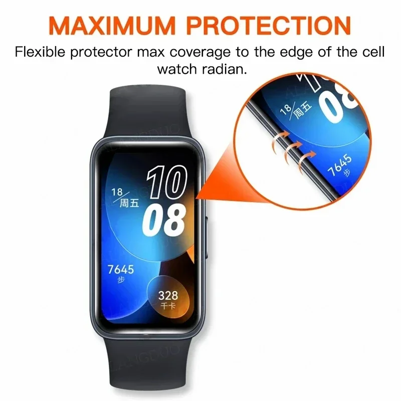 Película de hidrogel para Huawei Band 8, Protector de pantalla suave para Huawei Band 6/7/8, película protectora, no de vidrio, 1 a 10 unidades