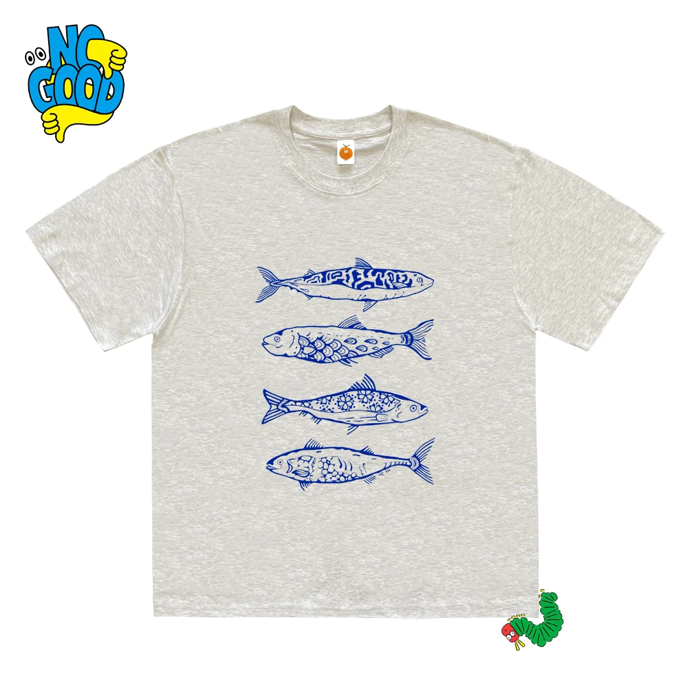 

Fun Soul Pure Cotton ort Sve T-irt Hip Hop College Sle Design Sensation Small Fi Trendy Heavyweight Casual Wear