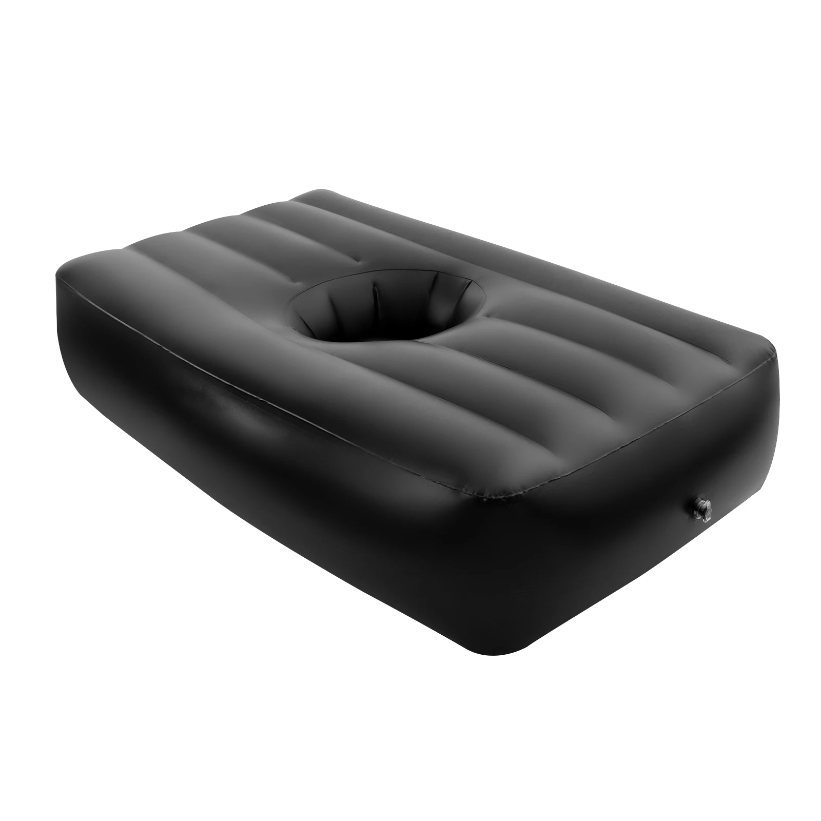 Post Surgery Recovery Bed with Hole, PVC Inflatable Bed, Inflatable Bed, PVC Air Bed Inflatable Mattress - Black