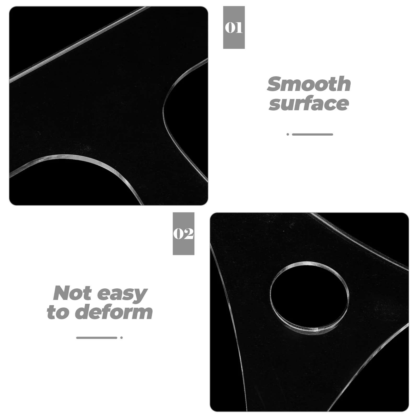 

Acrylic Cutting Board Template Handle Router Templates for Woodworking Charcuterie Guides Efficient Use Storage Transport