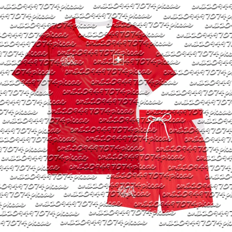 

2026 New Switzerland Team Home Match Training Shirt Shorts Jersey Set Men's Soccer Fan Shirt Quick-drying Breathable Sportswear