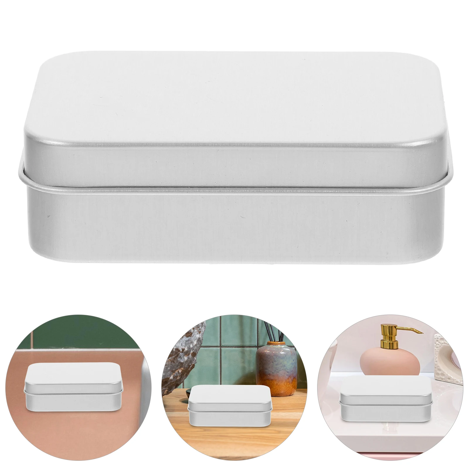

Aluminum Soap Box Metal Container for Travel Shower Leak Proof Lid Bar Soap Case Holder Storage Bathroom Accessories