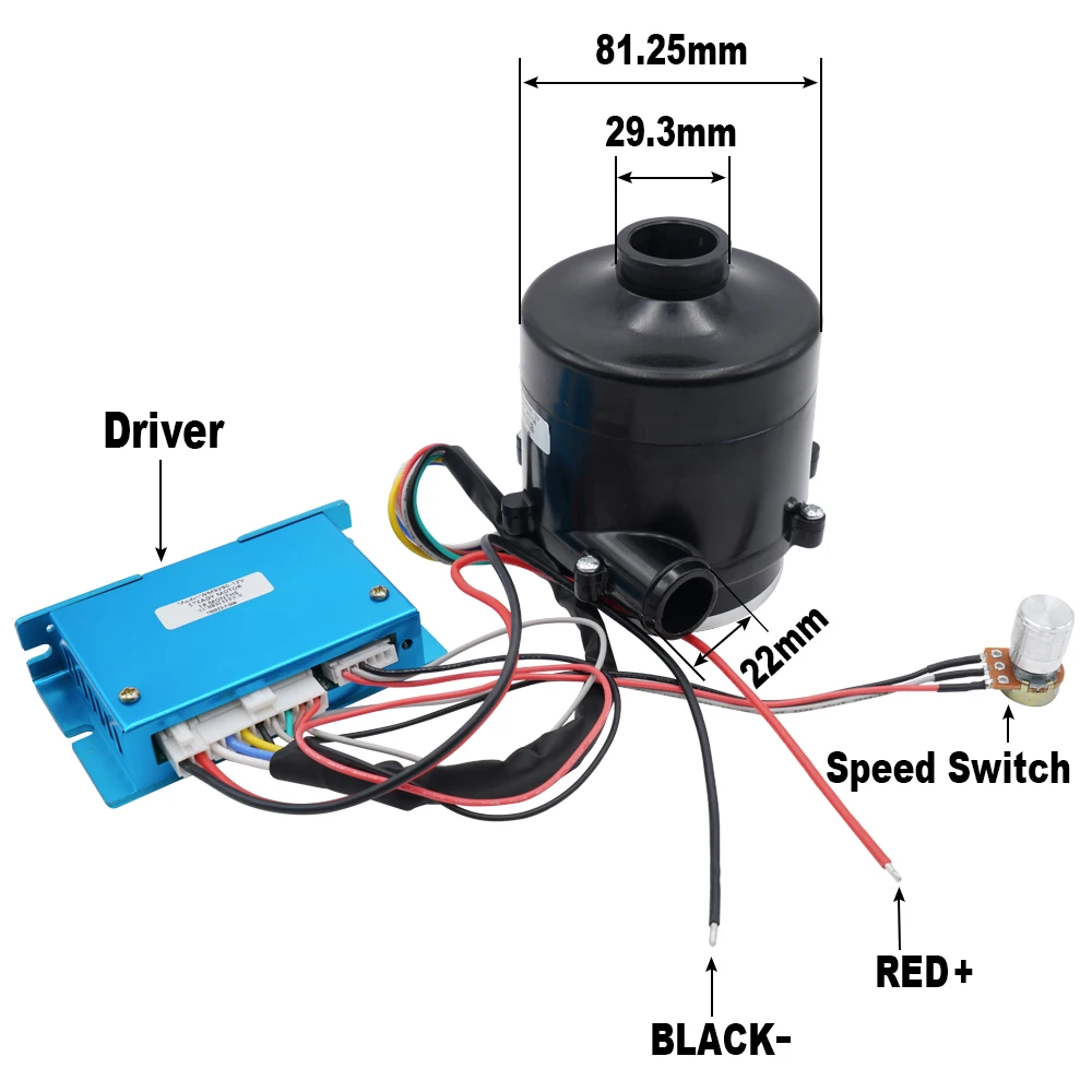 WM9290 High Pressure Air Blower DC12V/24V/48V Air Pump for Dust Collector & Instrument Inflation
