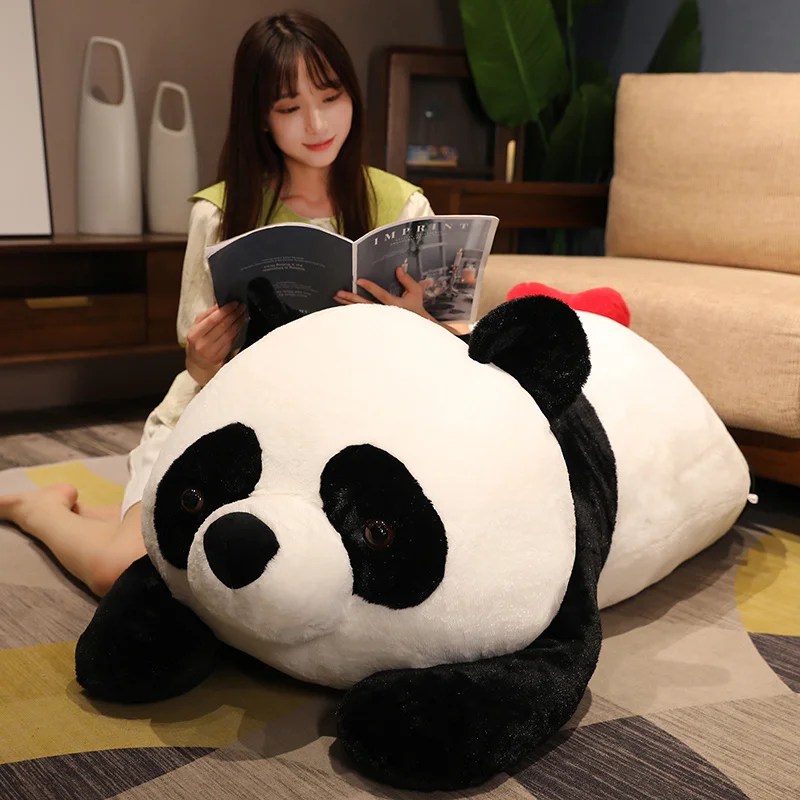 45/60/90cm Kawaii Long Panda Plush Pillow Cute Stuffed Animals Plushies Doll Anime Simulation Soft Kids Toys Gifts Home Decor