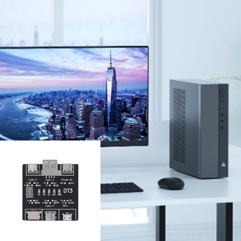 Data Cable Detection Board Test PCBBoard USB Type C Data Cable On-Offs Detection