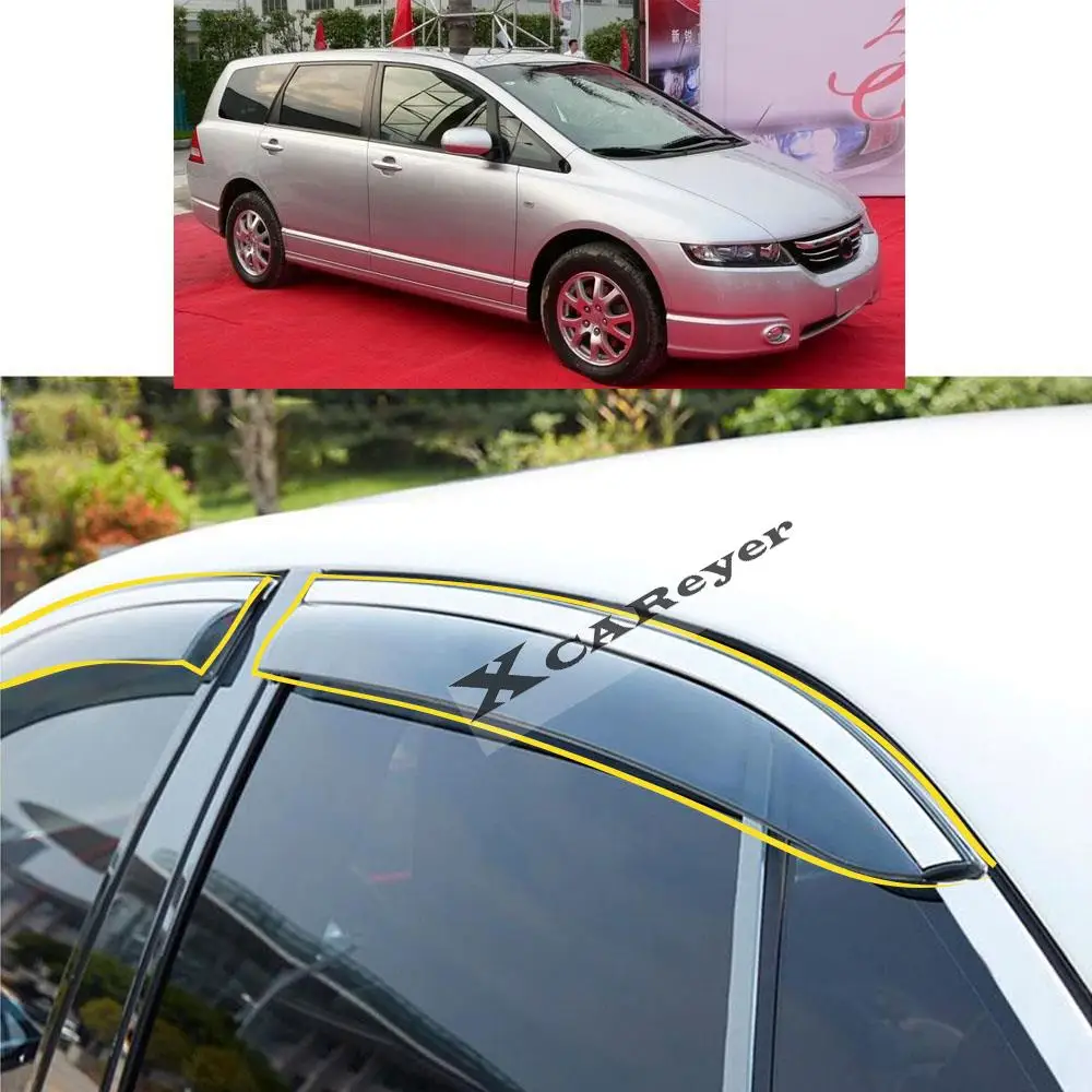 

For Honda Odyssey 2001 2002 2003 2004 Car Body Styling Sticker Plastic Window Glass Wind Visor Rain/Sun Guard Vent Parts