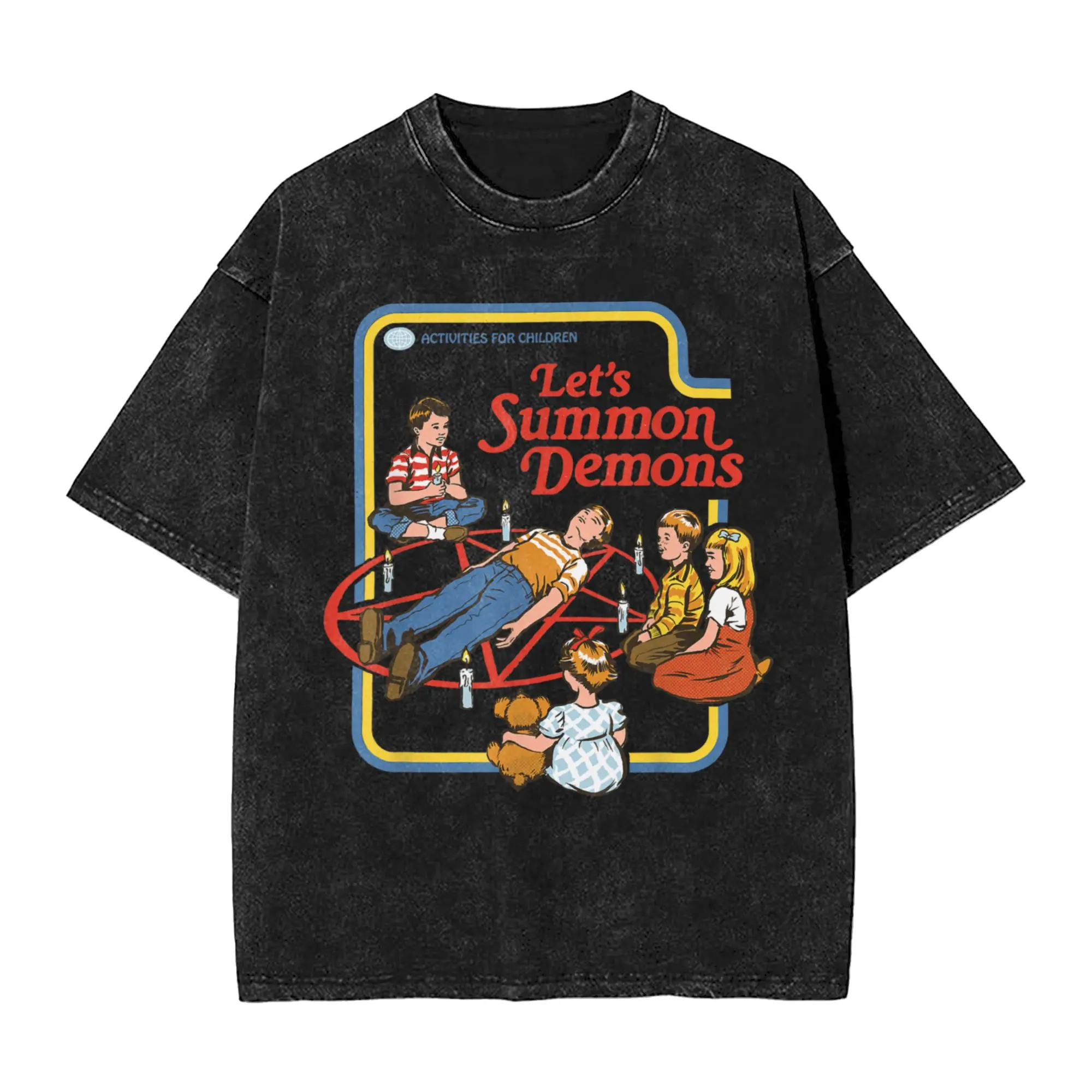 Lets Summon Demons Occult Retro Vintage Funny Adult Humor T-Shirt Beach  Vintage T Shirts Casual Hip Hop Tee Shirt Simple Tees