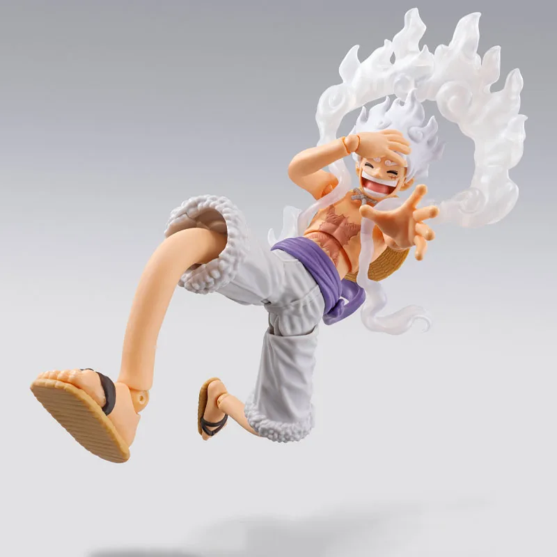 متوفر في المخزون بانداي الصندوق الأصلي S.H.Figuarts القرد D.Luffy-Gear 5 جزيرة المستقبل Egghead SHF عمل نموذج لجسم لعبة هدية للطفل