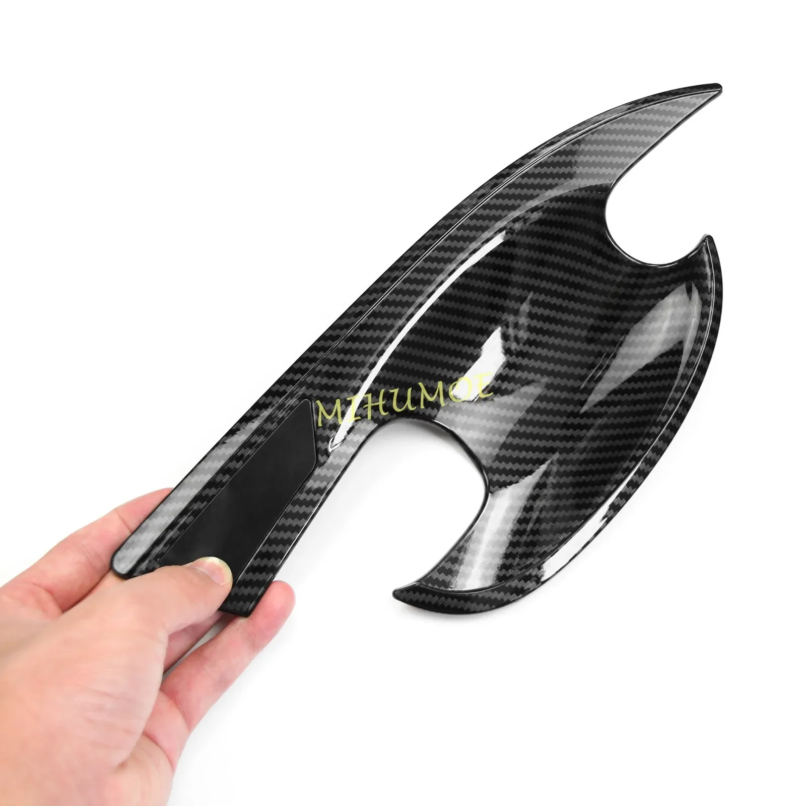 For Mazda CX30 CX-30 2020 2021 2022 2023 2024 Carbon Fiber Car Exterior Door Handle Bowl Cup Cover Trim