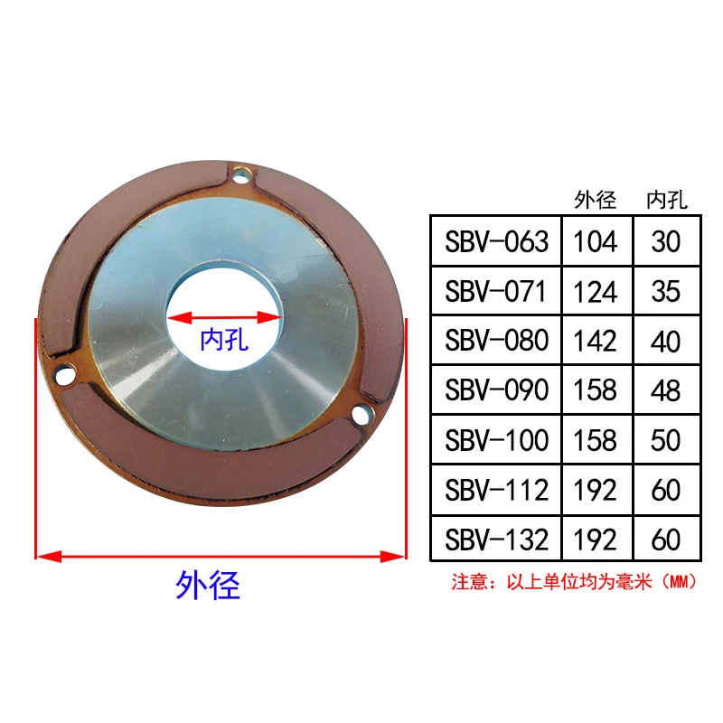 Motor brake pads, SBV electromagnetic brake pads, Shengbang produced Hua motor friction pads, iron wind blades