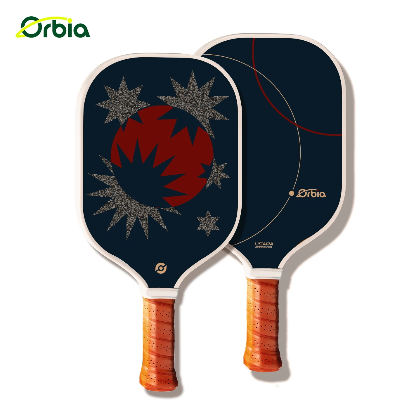 Orbia Sports Beginner Pickleball Paddle Sets 2 Pickleball Paddles 4 PE Outdoor Pickleball Balls Racket With Large Sweat Spot