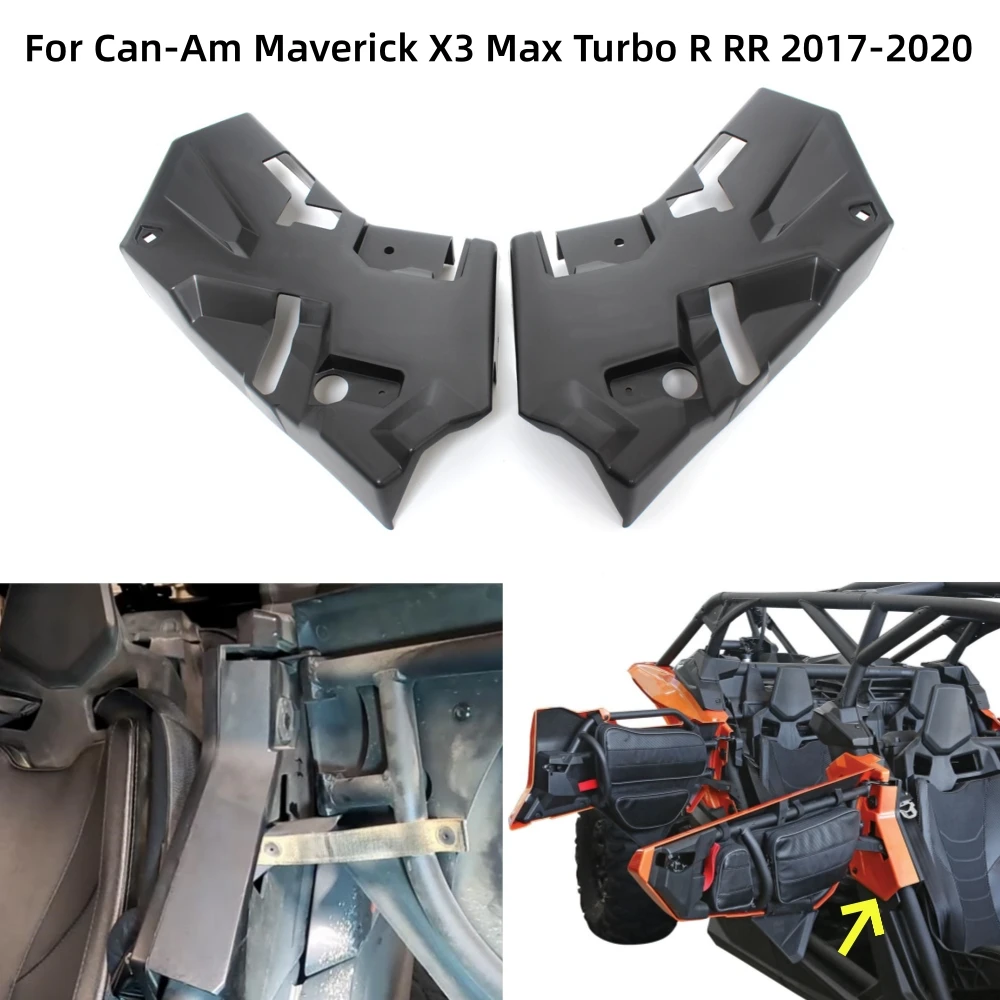 

For Can-Am Maverick X3 Max Turbo R RR 2017-2020 UTV Front LH & RH Central Door Trim ABS Plastic Replace for 705012273 705012274