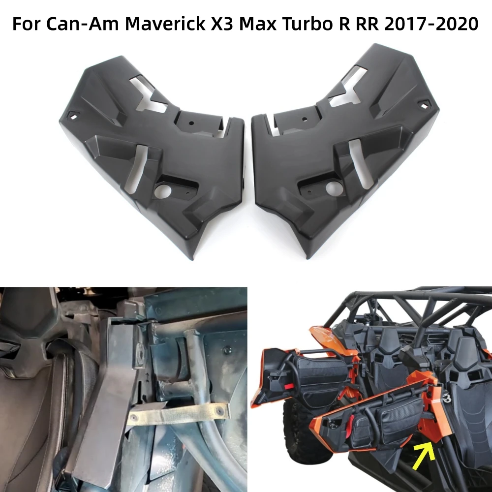 For Can-Am Maverick X3 Max Turbo R RR 2017-2020 UTV Front LH & RH Central Door Trim ABS Plastic Replace for 705012273 705012274