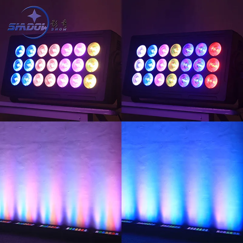 

21X15W RGBW LED Wall Washer Light Effect Outdoor Building Lighting DMX512 Strobe Stage Light Bar Wedding Club Party Light