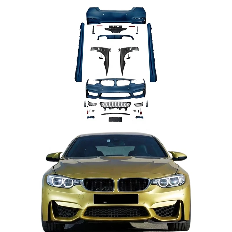 

Hot sale 4 Series F32 M4 style body kits for 2013-2018y 440i 430 425 420 428 car bumpers car accessories auto parts