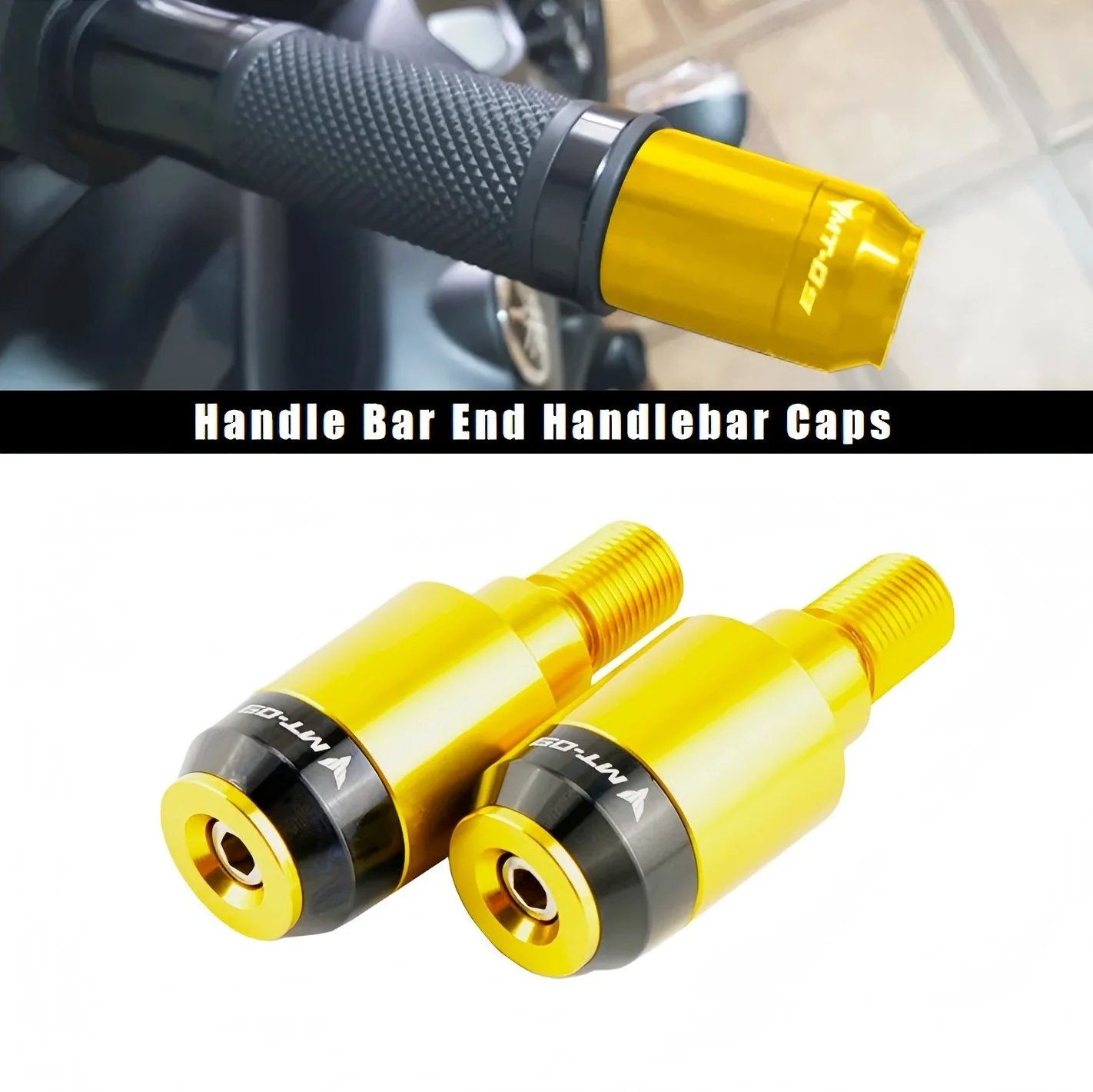 

Для Yamaha MT-09 FZ-09-мотоцикла с ЧПУ, алюминиевая ручка, колпачки на руль, аксессуары для мотоциклов