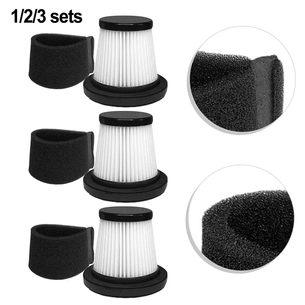 1/2/3 Pcs Set Filter For Morse G10 Cordless Vacuum Cleaner Replacement Robot Sweeper Spare Part Accessory Washable And Reusable