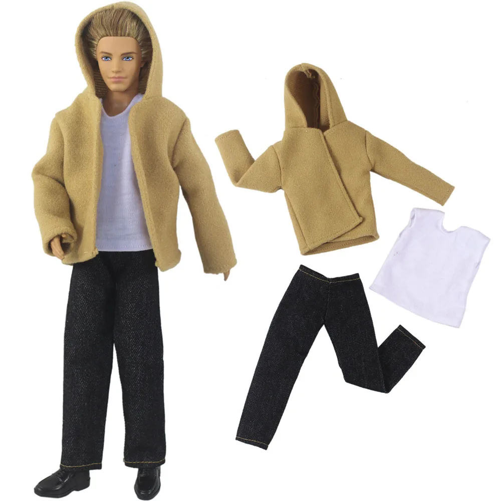 Fashion Jacket Trousers Outfit Set for 30cm 1/6 Ken Barbie BJD FR SD Doll Dress Clothes Dollhouse Accessories Girl Gift Toys