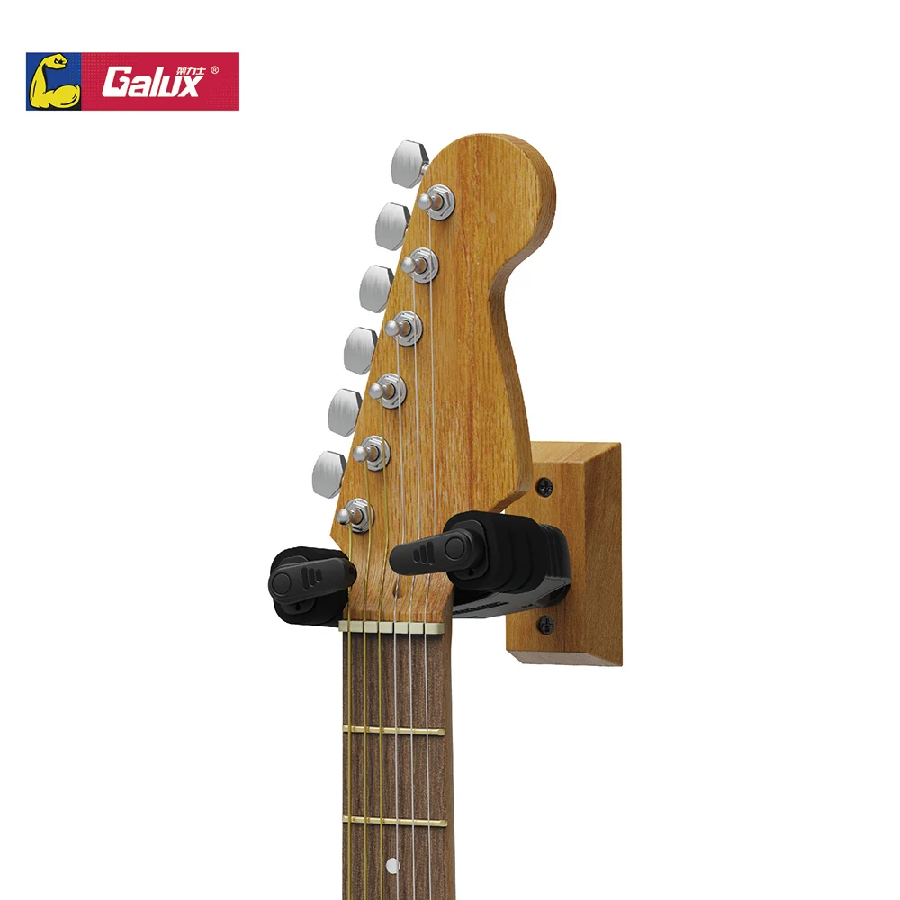 GH-110W Auto Lock Guitarra Hanger Hook Acoustic Electric Guitar Wall Mount Bracket Holder Ukulele Violin Bass Guitar Stand