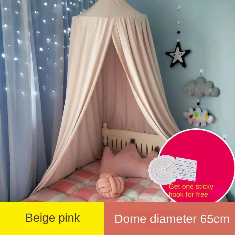 Princess Style Children's Dome Bed Curtain Tent Soft and Warm Bed Curtain Ceiling Shading Polyester Fiber Dome Mosquito Net