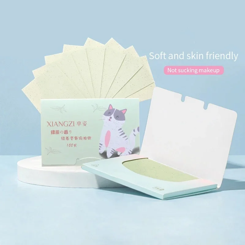 100Pcs/bag Protable Face Oil Blotting Paper Matting Face Wipes Facial Cleanser Oil Control Oil-absorbing Face Cleaning Tools New