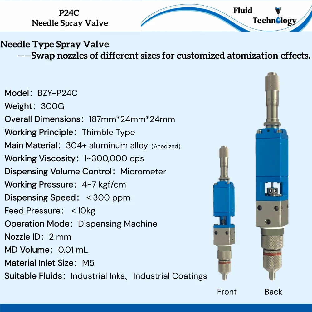 Precision Double Acting Thimble Type Glue Valve Automatic Dispensing Machine Thimble Type Glue Valve