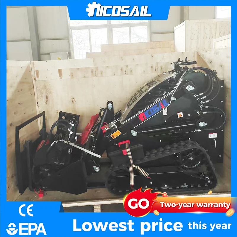 

Nicosail CE/EPA/Euro 5 Certified Mini Crawler Front End Loader Cheap Price Small Skid Steer Loader On Sale