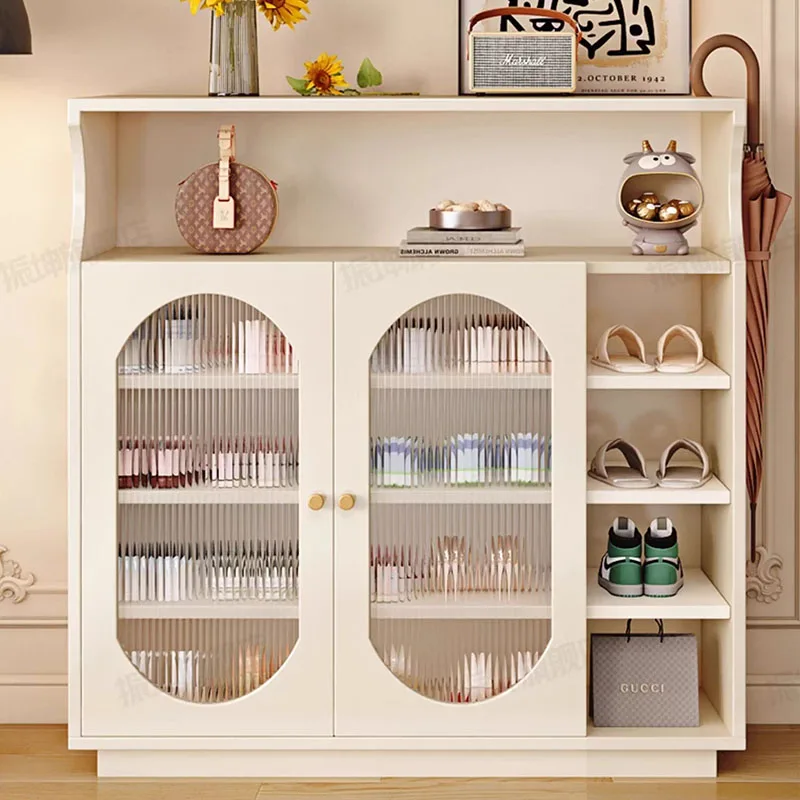 شفافة المدخل رف الأحذية النعال مدخل قاعة الفضاء توفير رف الأحذية خزانة عرض Archivadores صانعي الأحذية الأثاث #1