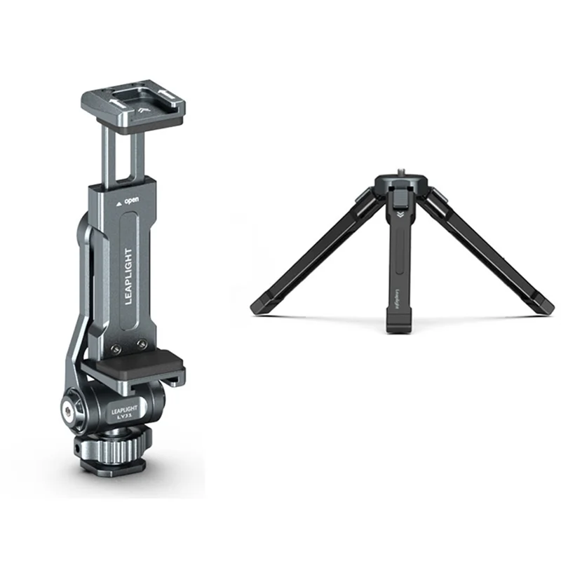 

AS95-Camera Hot Shoe Phone Holder Monitor Tripod Adapter With Dual Cold Shoe For Iphone DSLR Camera Mic Fill Light