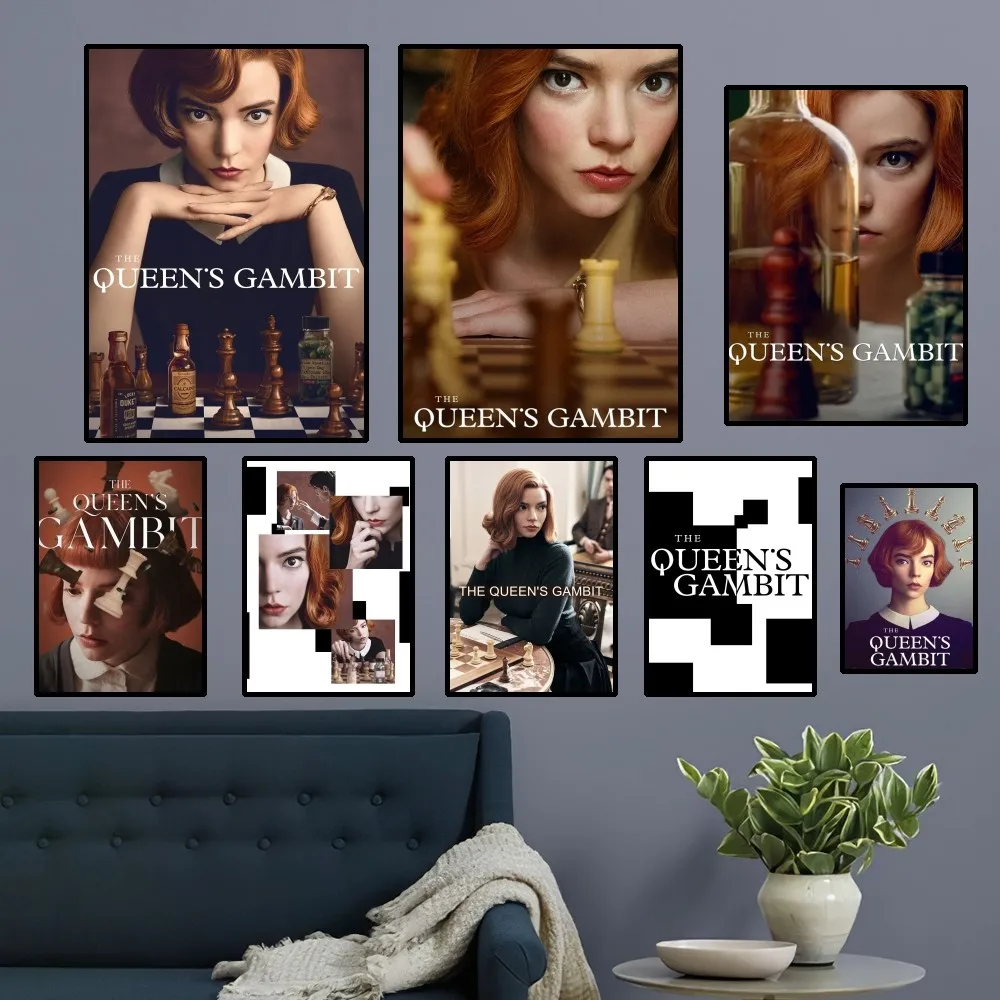 Die Königinnen Gambit Poster Home Room Dekor Wohnzimmer Schlafzimmer ästhetische Kunst Wandmalerei