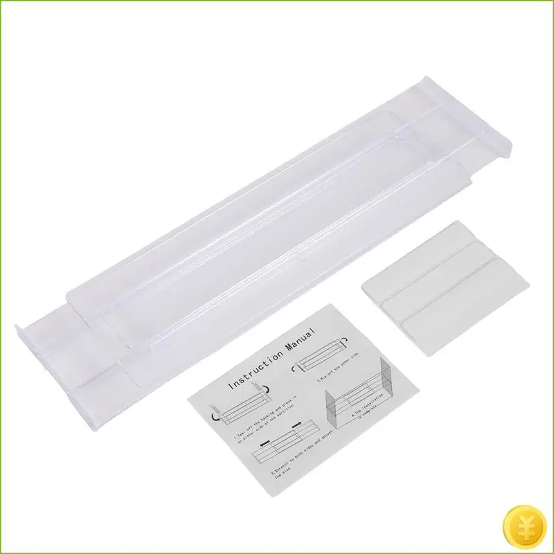 فواصل أدراج 8 عبوات، قابلة للتعديل 3.2 بوصة عالية قابلة للتوسيع من منظم أدراج المطبخ 11-20.6 بوصة، بلاستيك شفاف