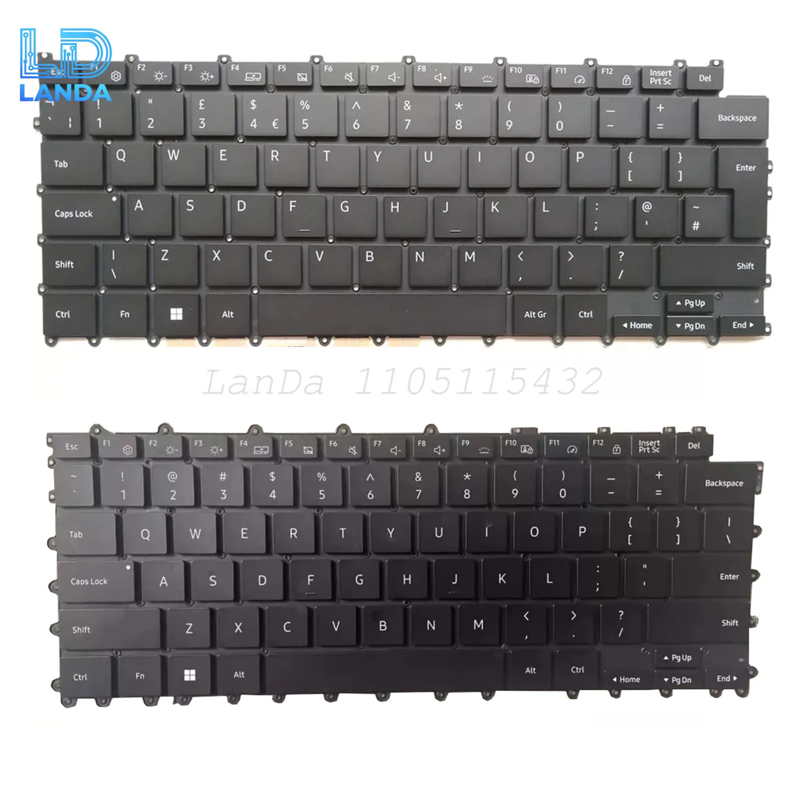

Laptop Keyboard For SAMSUN-G Galax-y Book2 360 NP730QED 930QDB 930QED Balck US