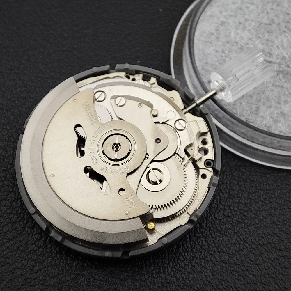 NH35 Movement Japan Original  Mechanical with white Date Window Luxury Automatic Watch Movt Replace Kit High Accuracy