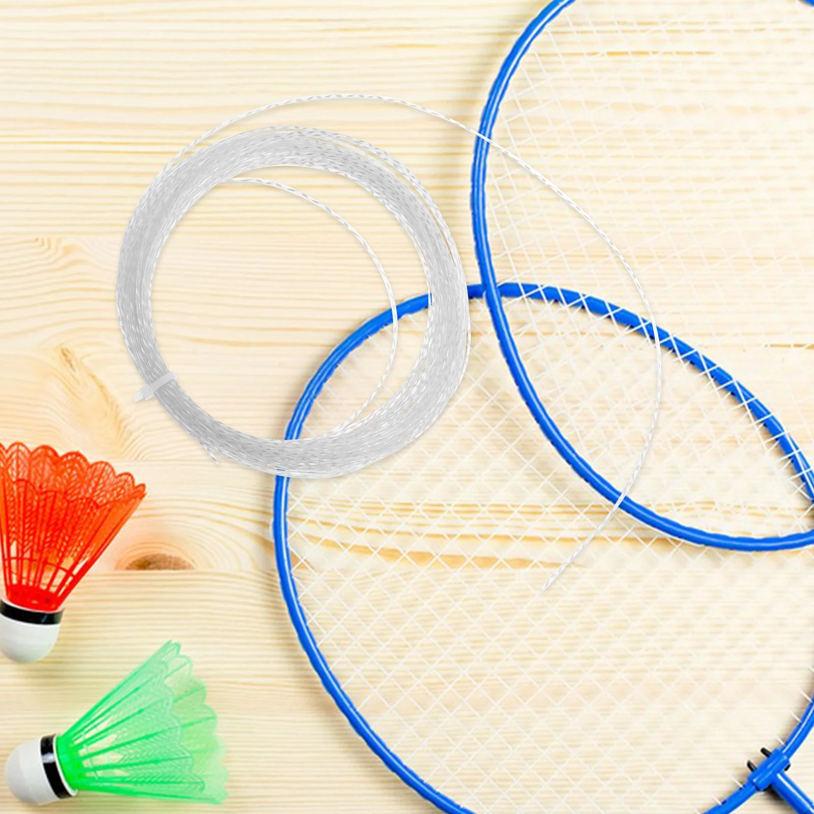 خيط بديل طويل من النايلون لمضرب كرة الريشة سهل الاستخدام والقطع للمبتدئين لتدريب ممتص صدمات التنس #1