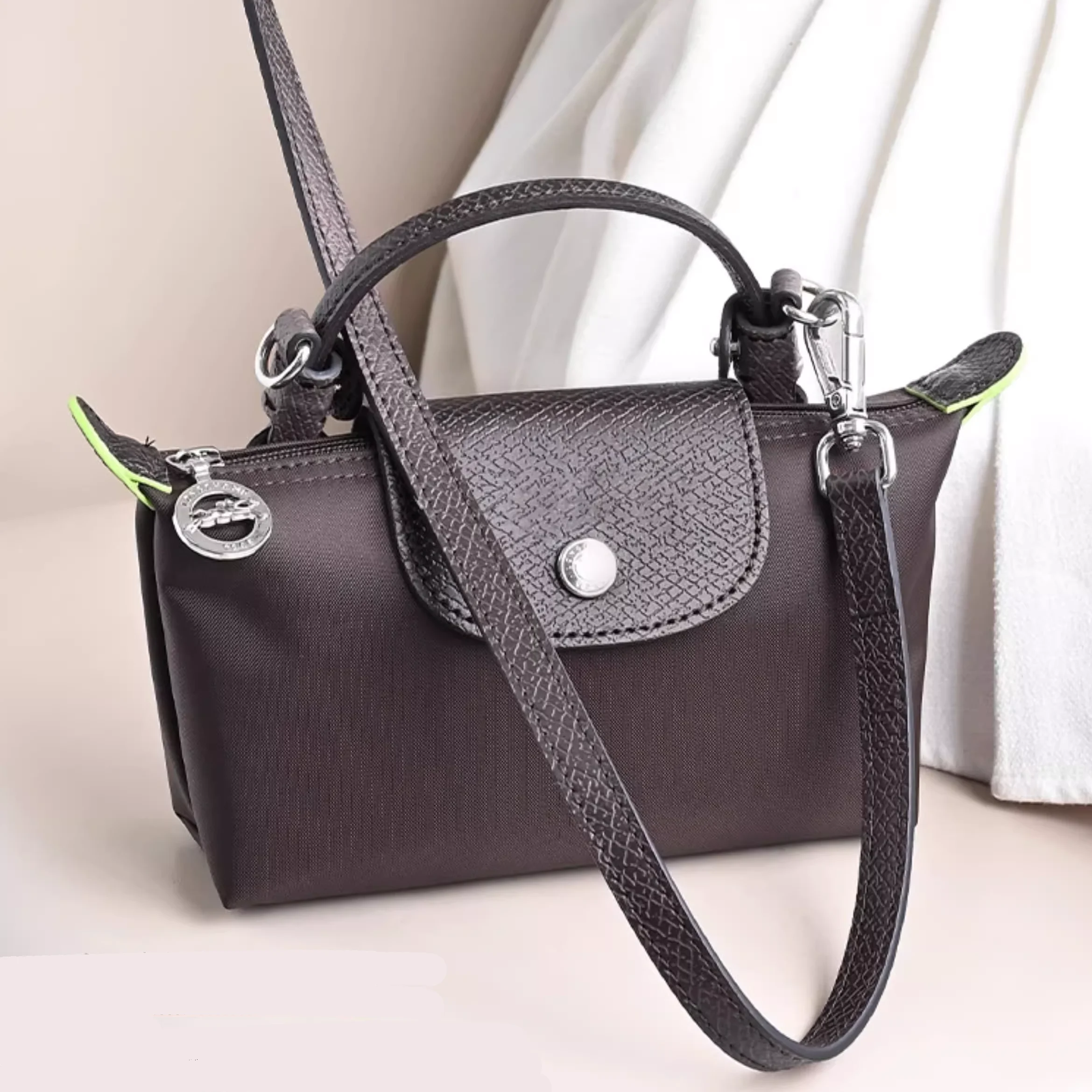 Tracolla per borsa in pelle per mini borsa Longchamp Mocha Accessori per borsa per modifica borsa con tracolla di ricambio durevole